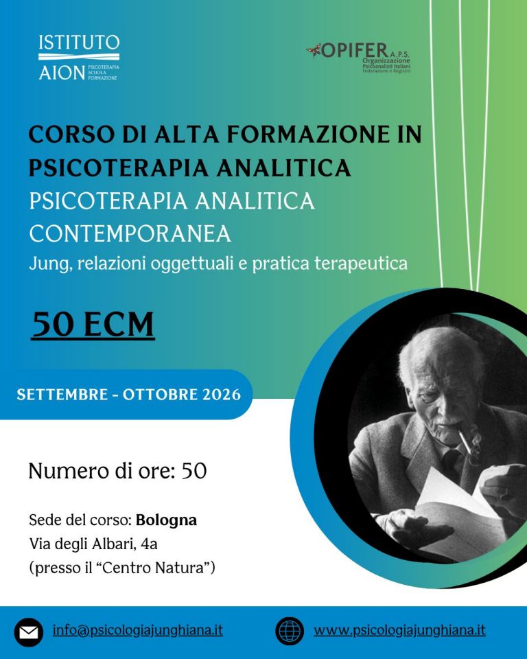 CORSO DI ALTA FORMAZIONE ECM: PSICOTERAPIA ANALITICA CONTEMPORANEA
